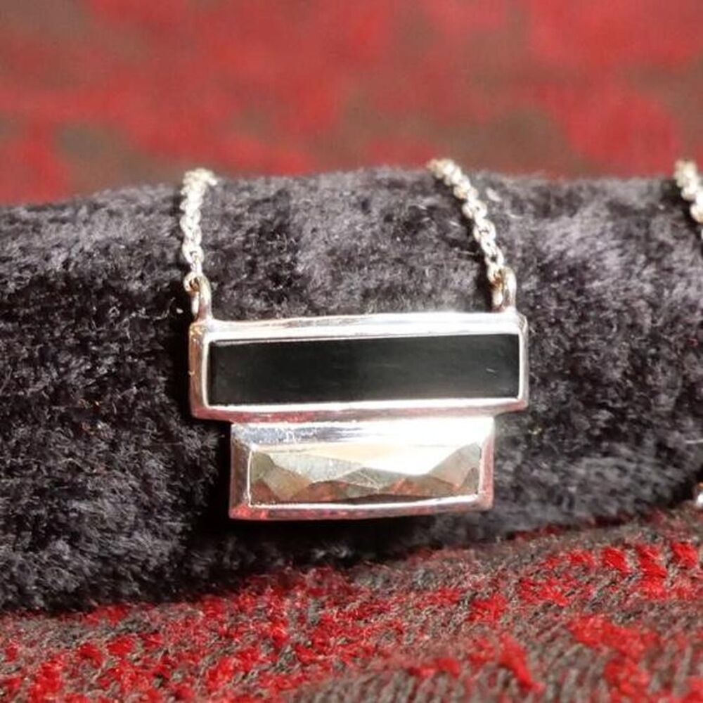Onyx and Marcasite Necklace